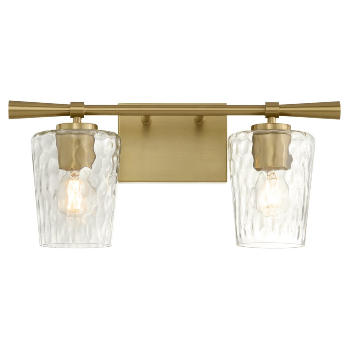 Myhouse Lighting Quorum - 5204-2-80 - Two Light Vanity - Goodwin - Aged Brass