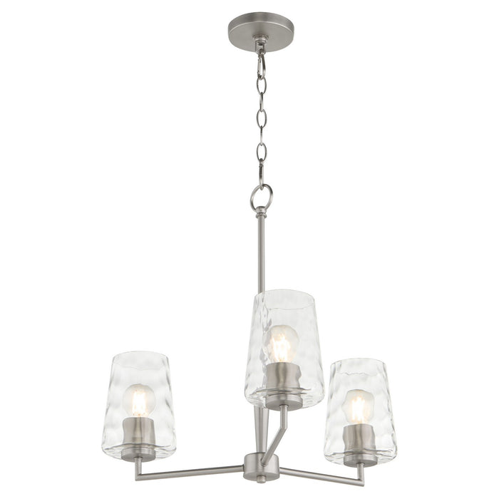 Myhouse Lighting Quorum - 6204-3-65 - Three Light Chandelier - Goodwin - Satin Nickel