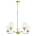 Myhouse Lighting Quorum - 6204-5-80 - Five Light Chandelier - Goodwin - Aged Brass