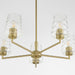 Myhouse Lighting Quorum - 6204-5-80 - Five Light Chandelier - Goodwin - Aged Brass