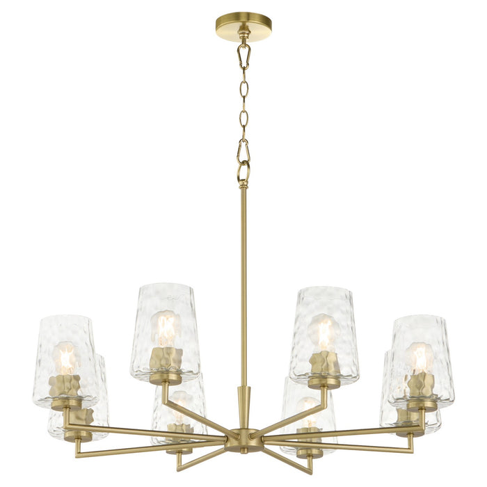 Myhouse Lighting Quorum - 6204-8-80 - Eight Light Chandelier - Goodwin - Aged Brass