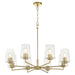 Myhouse Lighting Quorum - 6204-8-80 - Eight Light Chandelier - Goodwin - Aged Brass