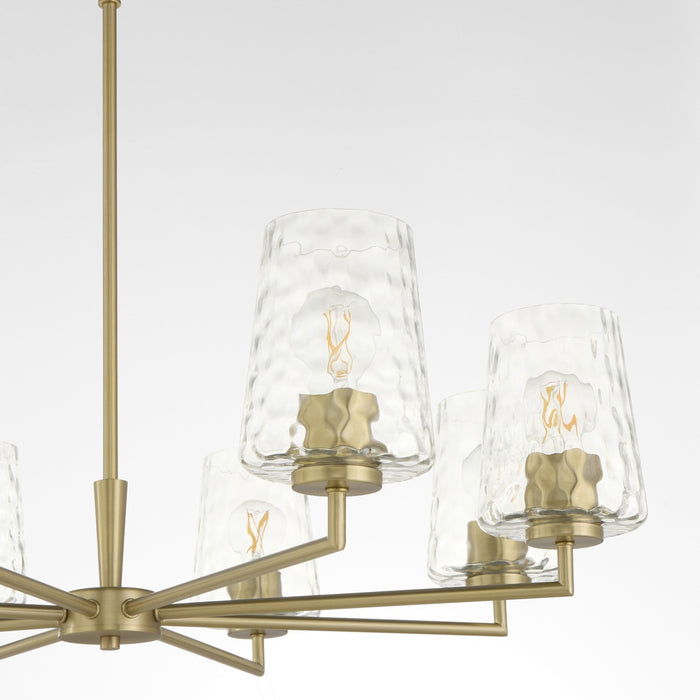 Myhouse Lighting Quorum - 6204-8-80 - Eight Light Chandelier - Goodwin - Aged Brass