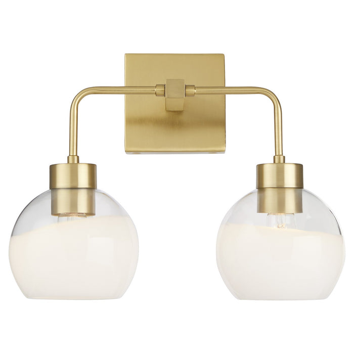 Myhouse Lighting Quorum - 532-2-180 - Two Light Vanity - Lacy - Aged Brass