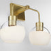 Myhouse Lighting Quorum - 532-2-180 - Two Light Vanity - Lacy - Aged Brass