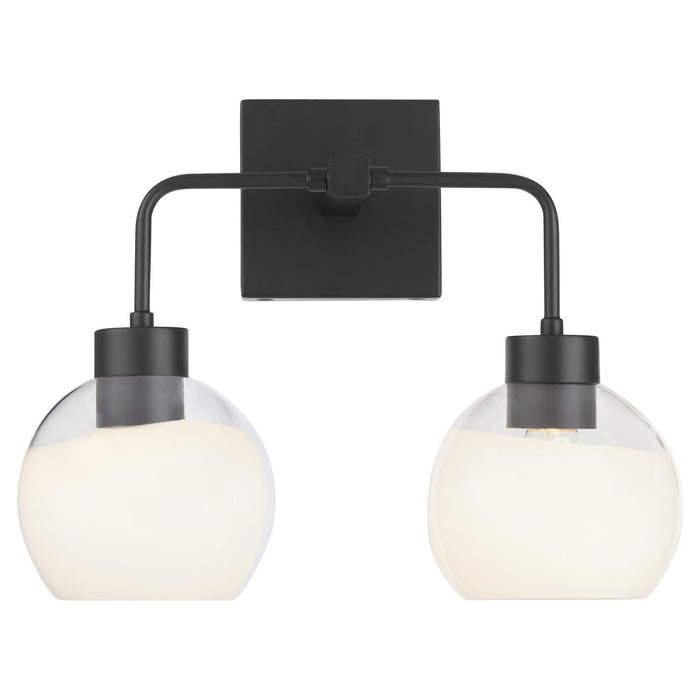 Myhouse Lighting Quorum - 532-2-159 - Two Light Vanity - Lacy - Matte Black