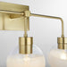 Myhouse Lighting Quorum - 532-3-180 - Three Light Vanity - Lacy - Aged Brass