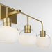 Myhouse Lighting Quorum - 532-4-180 - Four Light Vanity - Lacy - Aged Brass