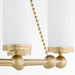 Myhouse Lighting Quorum - 667-6-80 - Six Light Chandelier - Lee Boulevard - Aged Brass