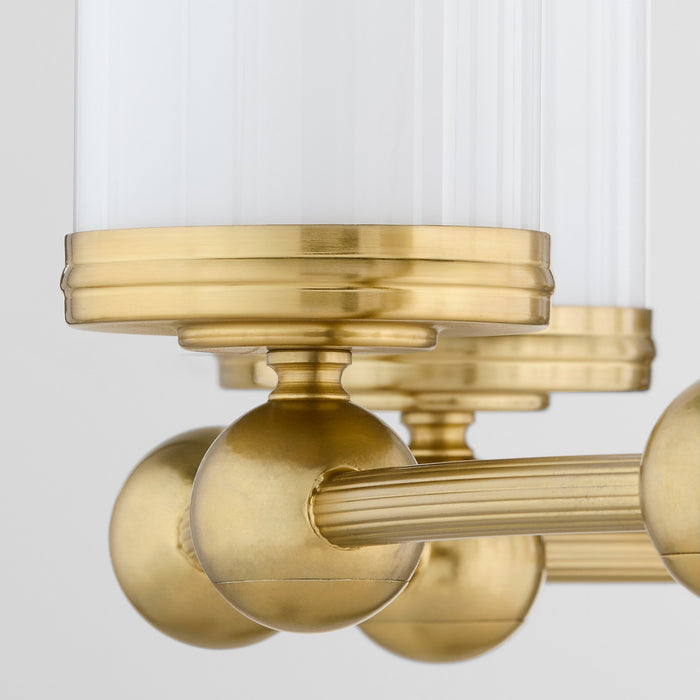 Myhouse Lighting Quorum - 667-8-80 - Eight Light Chandelier - Lee Boulevard - Aged Brass