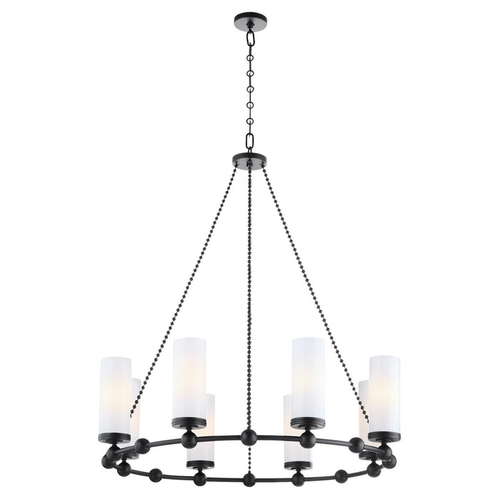 Myhouse Lighting Quorum - 667-8-59 - Eight Light Chandelier - Lee Boulevard - Matte Black