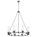 Myhouse Lighting Quorum - 667-8-59 - Eight Light Chandelier - Lee Boulevard - Matte Black