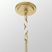 Myhouse Lighting Quorum - 883-3-5980 - Three Light Pendant - Mariposa - Matte Black w/Aged Brass