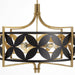 Myhouse Lighting Quorum - 883-5-5980 - Five Light Pendant - Mariposa - Matte Black w/Aged Brass