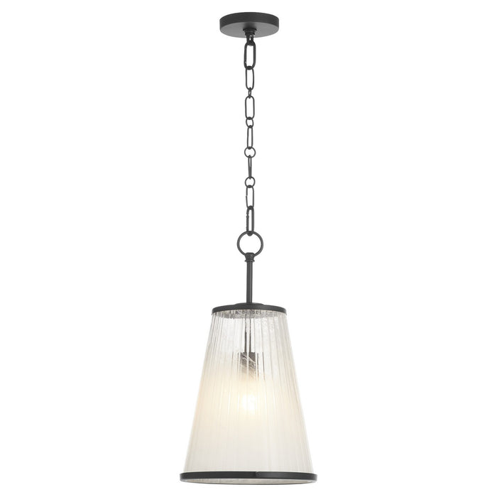 Myhouse Lighting Quorum - 8238-13-59 - One Light Pendant - Providence - Matte Black