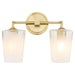 Myhouse Lighting Quorum - 5238-2-80 - Two Light Vanity - Providence - Aged Brass