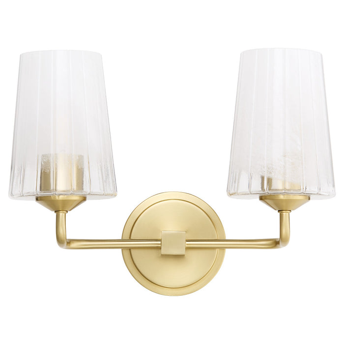 Myhouse Lighting Quorum - 5238-2-80 - Two Light Vanity - Providence - Aged Brass