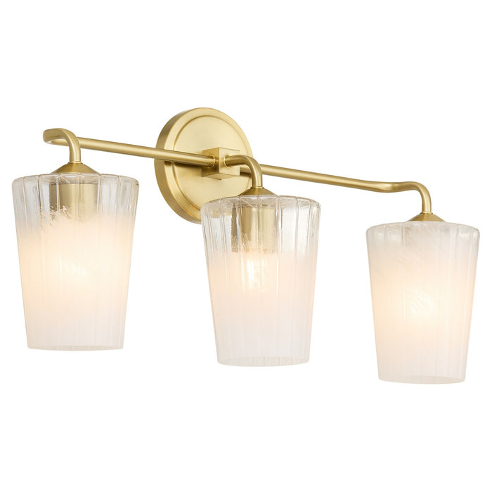 Myhouse Lighting Quorum - 5238-3-80 - Three Light Vanity - Providence - Aged Brass