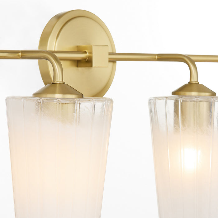 Myhouse Lighting Quorum - 5238-4-80 - Four Light Vanity - Providence - Aged Brass