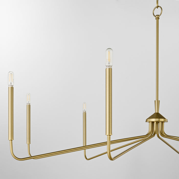 Myhouse Lighting Quorum - 6238-8-80 - Eight Light Chandelier - Providence - Aged Brass