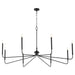 Myhouse Lighting Quorum - 6238-8-59 - Eight Light Chandelier - Providence - Matte Black