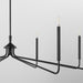 Myhouse Lighting Quorum - 6238-8-59 - Eight Light Chandelier - Providence - Matte Black