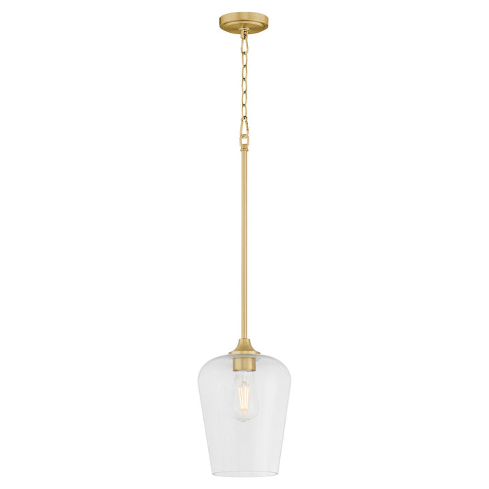 Myhouse Lighting Quorum - 3313-80 - One Light Pendant - Raymond - Aged Brass