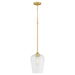 Myhouse Lighting Quorum - 3313-80 - One Light Pendant - Raymond - Aged Brass