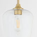 Myhouse Lighting Quorum - 3313-80 - One Light Pendant - Raymond - Aged Brass