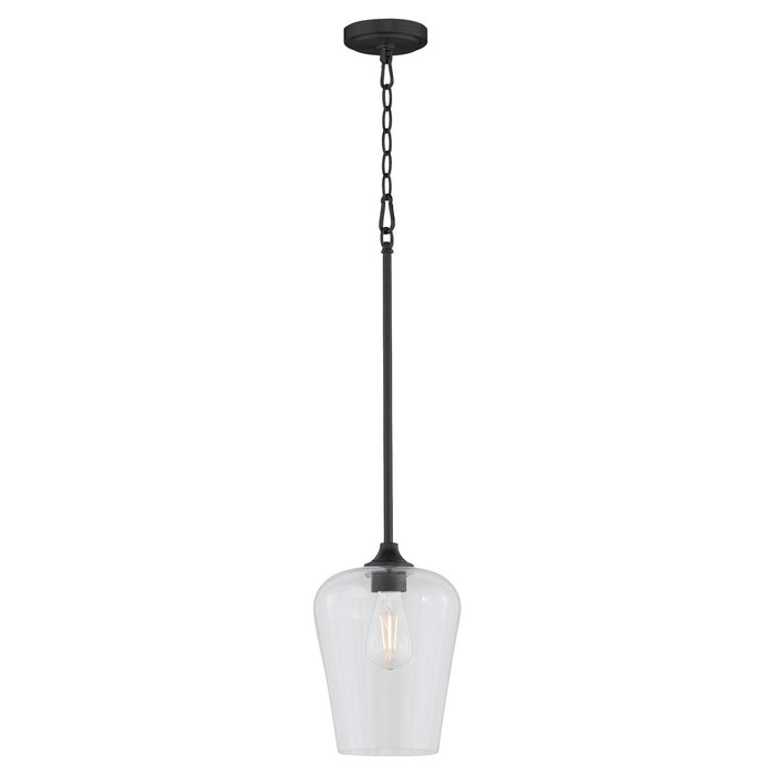 Myhouse Lighting Quorum - 3313-59 - One Light Pendant - Raymond - Matte Black