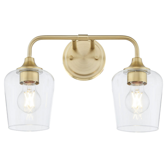 Myhouse Lighting Quorum - 5313-2-80 - Two Light Vanity - Raymond - Aged Brass