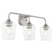 Myhouse Lighting Quorum - 5313-3-65 - Three Light Vanity - Raymond - Satin Nickel