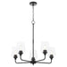 Myhouse Lighting Quorum - 6313-5-59 - Five Light Chandelier - Raymond - Matte Black