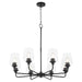 Myhouse Lighting Quorum - 6313-8-59 - Eight Light Chandelier - Raymond - Matte Black