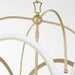 Myhouse Lighting Quorum - 8217-4-0880 - Four Light Lantern - Tiffany - Studio White w/ Aged Brass