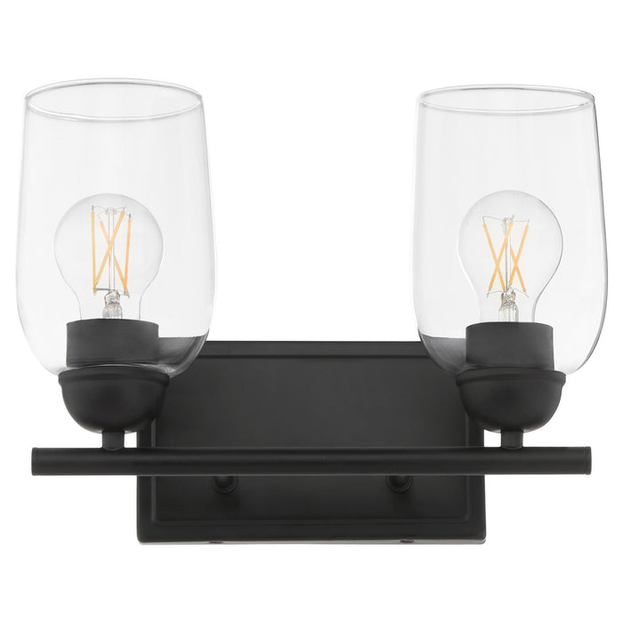 Myhouse Lighting Quorum - 5112-2-59 - Two Light Vanity - Wallinger - Matte Black