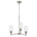 Myhouse Lighting Quorum - 6112-3-65 - Three Light Chandelier - Wallinger - Satin Nickel