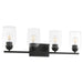 Myhouse Lighting Quorum - 5112-4-59 - Four Light Vanity - Wallinger - Matte Black