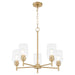 Myhouse Lighting Quorum - 6112-5-80 - Five Light Chandelier - Wallinger - Aged Brass