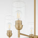 Myhouse Lighting Quorum - 6112-5-80 - Five Light Chandelier - Wallinger - Aged Brass