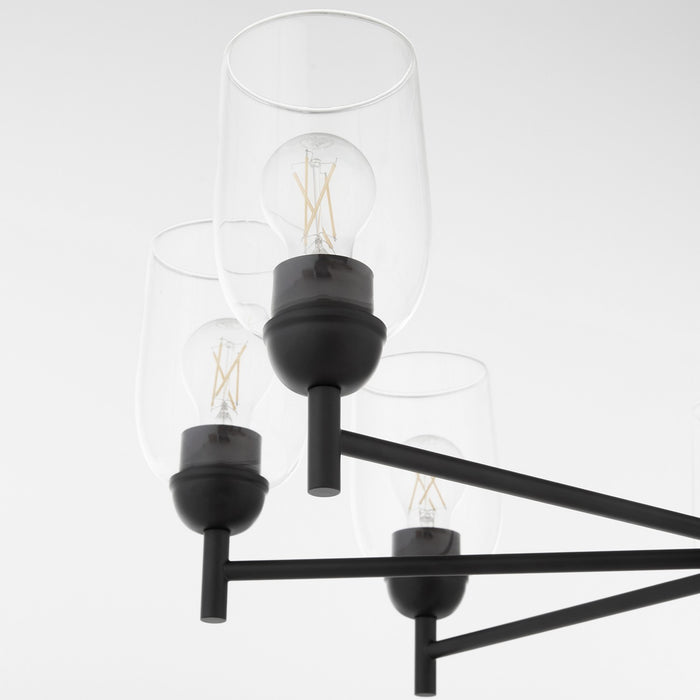 Myhouse Lighting Quorum - 6112-8-59 - Eight Light Chandelier - Wallinger - Matte Black