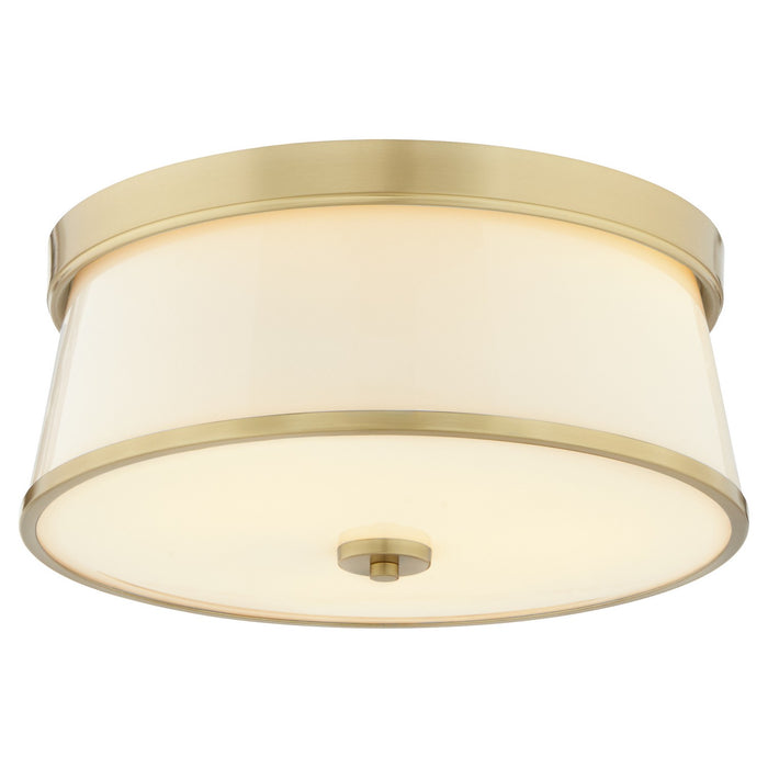 Myhouse Lighting Quorum - 3203-16-80 - Three Light Ceiling Mount - Weir - Aged Brass