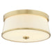 Myhouse Lighting Quorum - 3203-16-80 - Three Light Ceiling Mount - Weir - Aged Brass