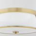 Myhouse Lighting Quorum - 3203-16-80 - Three Light Ceiling Mount - Weir - Aged Brass