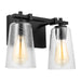Myhouse Lighting Visual Comfort Studio - VS24302MBK - Two Light Vanity - Mercer - Midnight Black