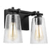 Myhouse Lighting Visual Comfort Studio - VS24302MBK - Two Light Vanity - Mercer - Midnight Black