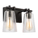 Myhouse Lighting Visual Comfort Studio - VS24302MBK - Two Light Vanity - Mercer - Midnight Black