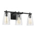 Myhouse Lighting Visual Comfort Studio - VS24303MBK - Three Light Vanity - Mercer - Midnight Black