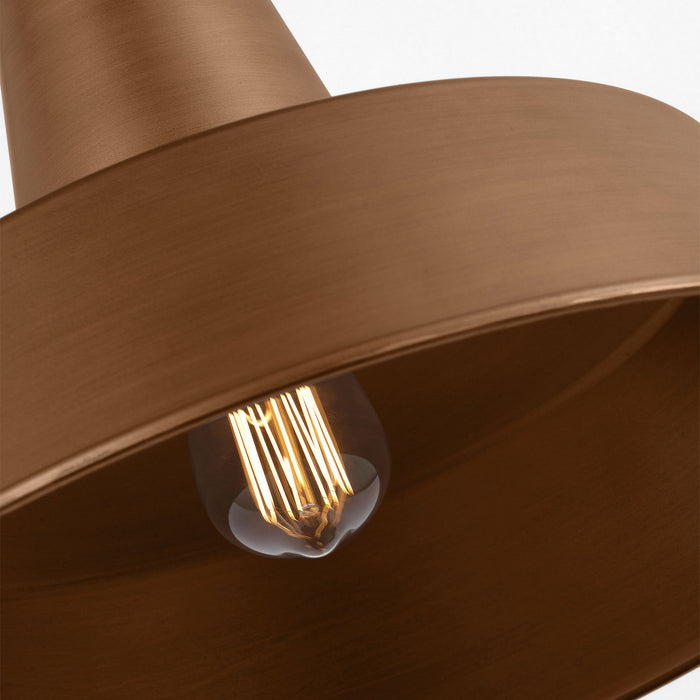 Myhouse Lighting Visual Comfort Studio - SLO1211EN3/NCP - One Light Wall Lantern - Barn Light - Natural Copper