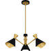 Myhouse Lighting Quoizel - ADN5026MBK - Three Light Chandelier - Arden - Matte Black